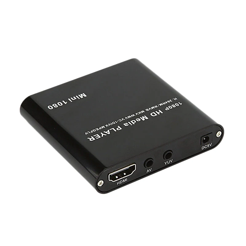 Mini reproductor multimedia Full HD 1080P compatible con HDMI/AV/USB/SD/MMC reproductor multimedia