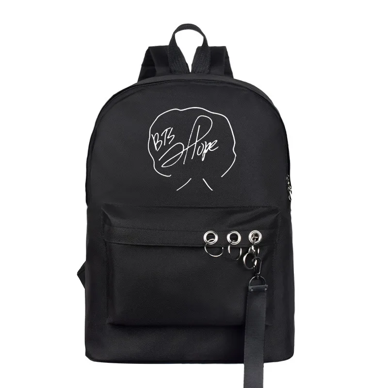 Новая Мода KPOP Suga JUNGKOOK Jimin V фирменный холщовый рюкзак Kpop корейский Tide мужские и женские школьные сумки холщовый рюкзак капли - Цвет: J-HOPE