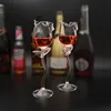 Fantaisie vin rouge gobelet vin Cocktail verres 100ml Rose fleur forme vin verre fête Barware Drinkware ► Photo 3/6