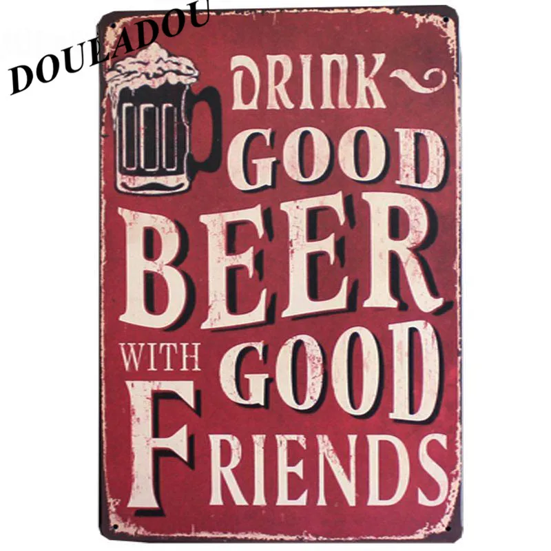 [Douladou] CHEERS AROUND THE WORLD винтажная металлическая жестяная вывеска человек пещера Арт плакат тарелка Бар Паб винный тарелка наклейки на стену 30*20 см