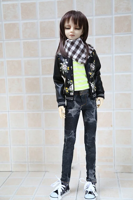 1/6 1/4 1/3 BJD кукольная одежда кожаная куртка пальто для BJD/SD аксессуары ID72 uncle. Не включены кукла, обувь, парик и другие A0862