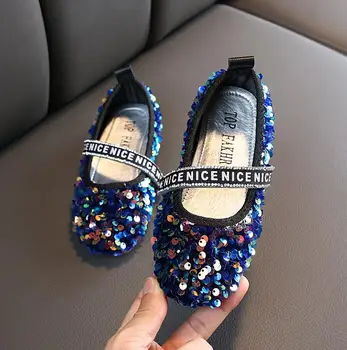 

2020 Kids Leather Shoes Girls Wedding Dress Shoes Children Elsa Princess Shallow Dance Shoes For Girls Casual Shoes Flat Sandals