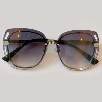 

Square Sunglasses Vintage Women Brand Designer Rimless Mirror Sun Glasses gafas de sol hombre