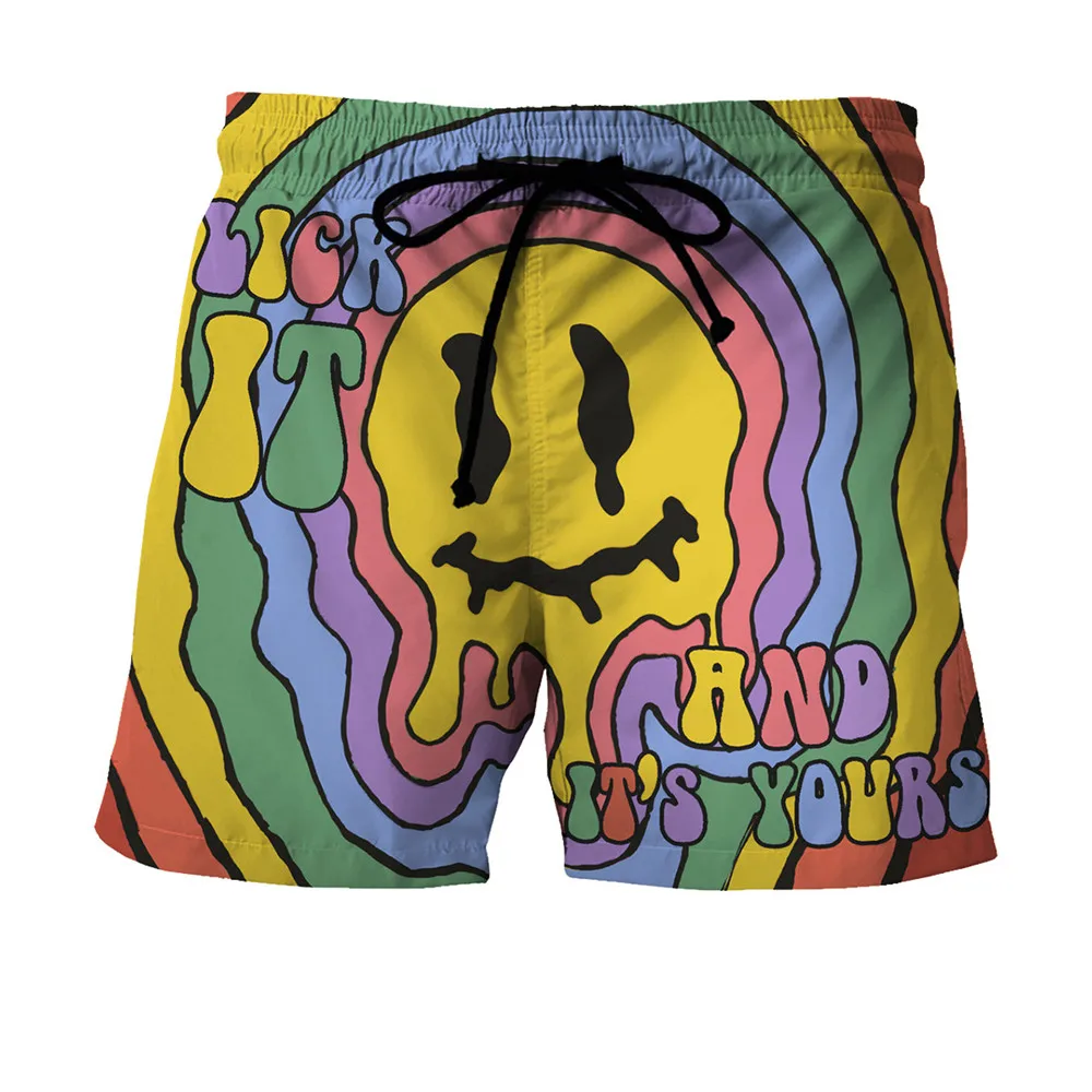 PLstar Cosmos New summer Fashion Shorts Psychedelic 3D Printed Male/Female streetwear Casual Cool Shorts 01