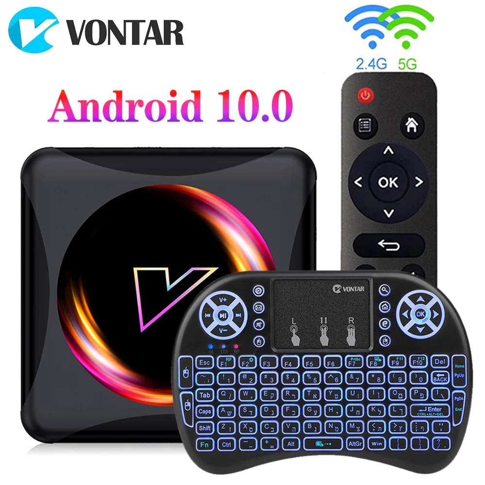 VONTAR Z5 Smart TV Box Android 10 MAX 4GB ROM 64GB Rockchip RK3318 Support 1080p 4K Google Play Youtube Media player Set Top Box