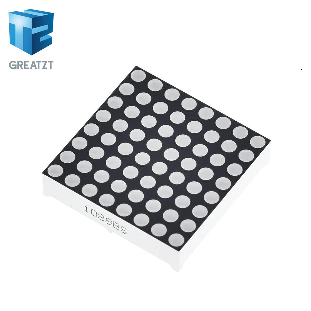 GREATZT 8x8 8*8 мини точечная матрица светодиодный дисплей Красный общий анод цифровая