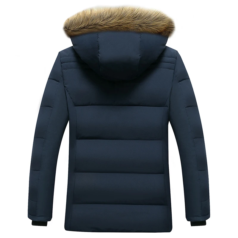 -30°C Winter New Warm Thick Fleece Parkas Men Waterproof Hooded Fur Collar Parka Jacket Coat Men Fashion Casual Parkas Men 2021 waterproof parka