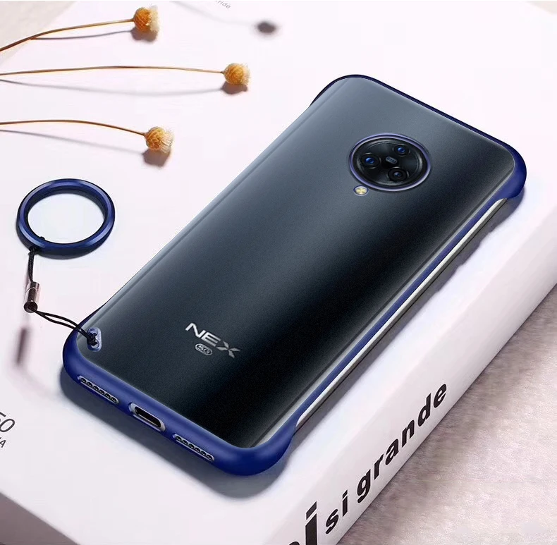 Чехол для Vivo NEX 3 КРЫШКА ДЛЯ Vivo IQOO Pro Nex3 Y71 Y97 Z3 V11i Z3i Y66 Y67 Y65 V5 Lite V9 Y85 Y93 Y95 Y70 Z5X выполненные задняя крышка - Цвет: Синий