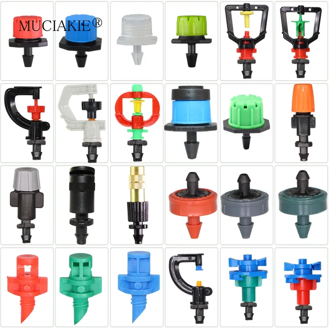 90/180/360 Degree Adjustable Irrigation Dropper, Garden Spray Micro Nozzle, Rotating Nozzle 4/7mm hose Compensation Fog Sprayer