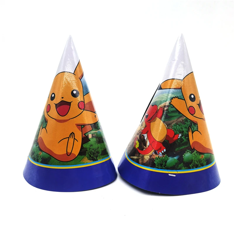 20Japanese Pokemon Theme Pikachu Characters Birthday Party Decoration Tableware Dinner Plate Tablecloth Paper Cup Popcorn Bucket venom toys Action & Toy Figures