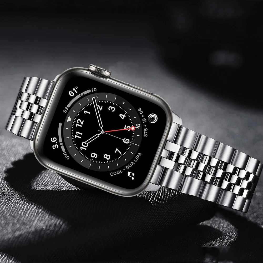 Armband Voor Apple Watch Serie 6 Se 7 Band 45Mm 44Mm 41Mm 40Mm Rvs Metalen  Bands voor Iwatch 3 Band 42Mm 38Mm Correa|Watchbands| - AliExpress