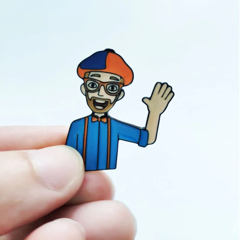 Blippi эмалированная булавка брошь бижутерия