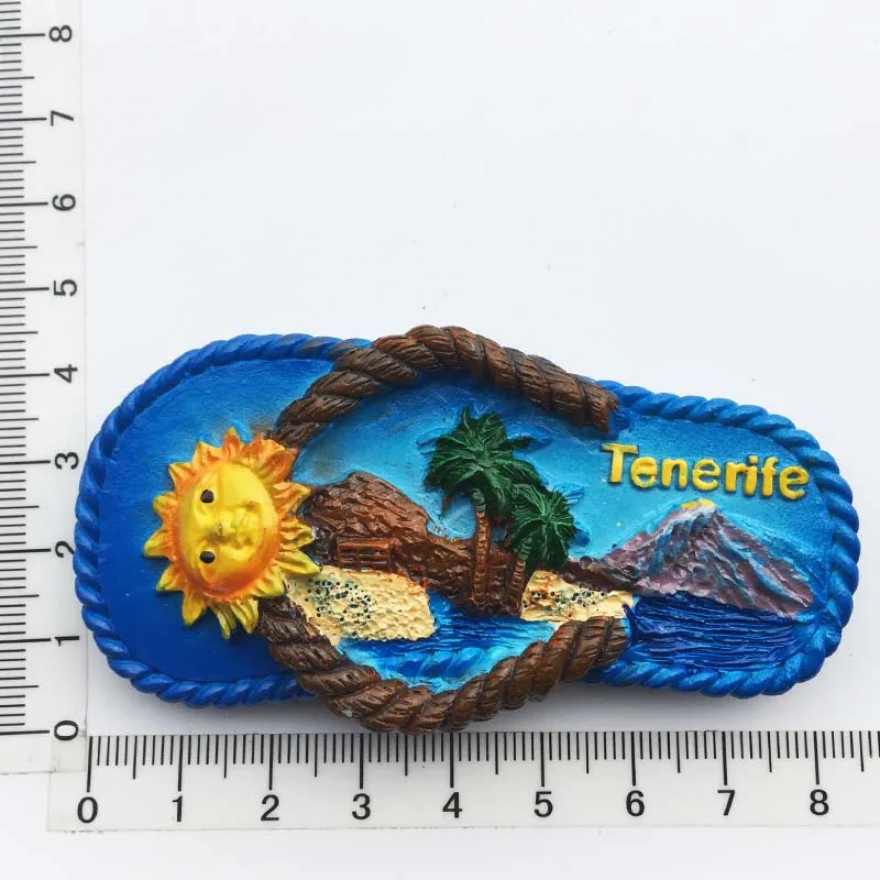 Europe Spain Fridge Magnets Spanish Island of Tenerife Tourism Souvenir Decorative Refrigerator Magnets Home Decor Gift Ideas