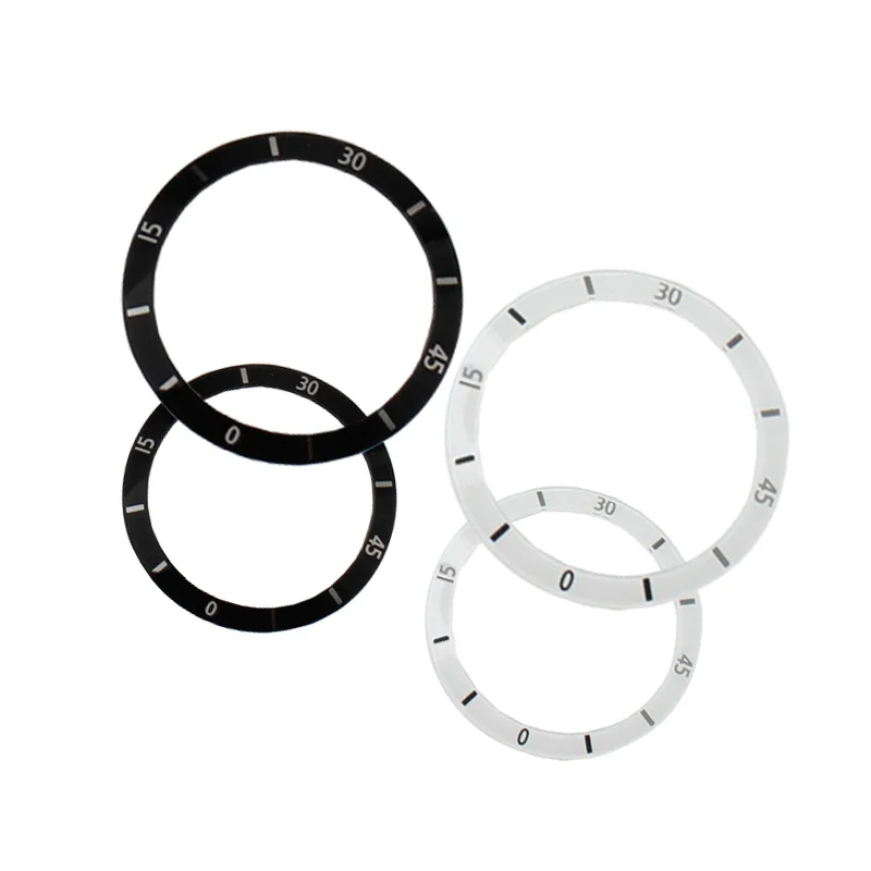 Caixa de Cerâmica Dial Digital Bezel Feminino Preto Branco Relógio Acessórios Alta Qualidade - Image 6