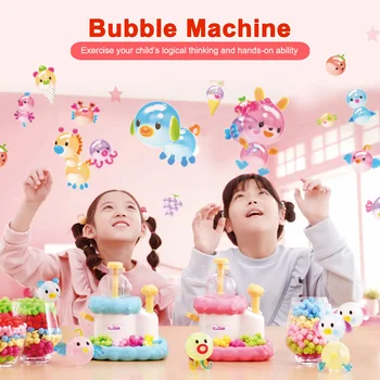 

Baoli Baby Bubble Machine Kids Outdoor Bubble Maker Blowing Waves Sticky Pack Creative Cute Sweets Mini Funy Toys