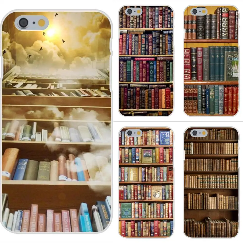 

Book Shelf Library Best TPU Mobile Case For Huawei Honor Mate 7 7A 8 9 10 20 V8 V9 V10 G Lite Play Mini Pro P Smart