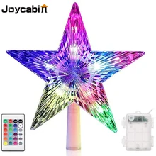 

Joycabin 9" Christmas Tree Top Light Tree top Star LED Light Waterproof Christmas decoration with Remote Control Timer