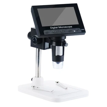

Experimental Maintenance Industrial Microscope HD 4.3-Inch Self-Contained Screen LED Adjustable Brightness Magnifying Glass