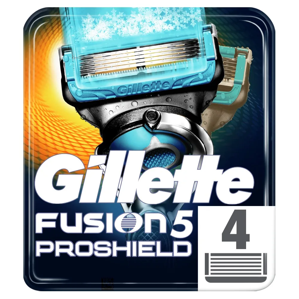 

Removable Razor Blades for Men Gillette Fusion ProShield Blade for Shaving 4 Replaceable Cassettes Shaving Fusion Cartridge