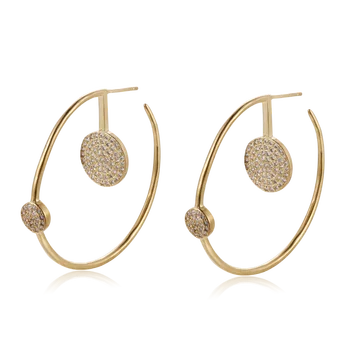 

Fahmi 2020 New Popular 100% 925 Sterling Silver Gold Earrings1-22 High Quality Original Jewellery For Women Party Wedding Gift