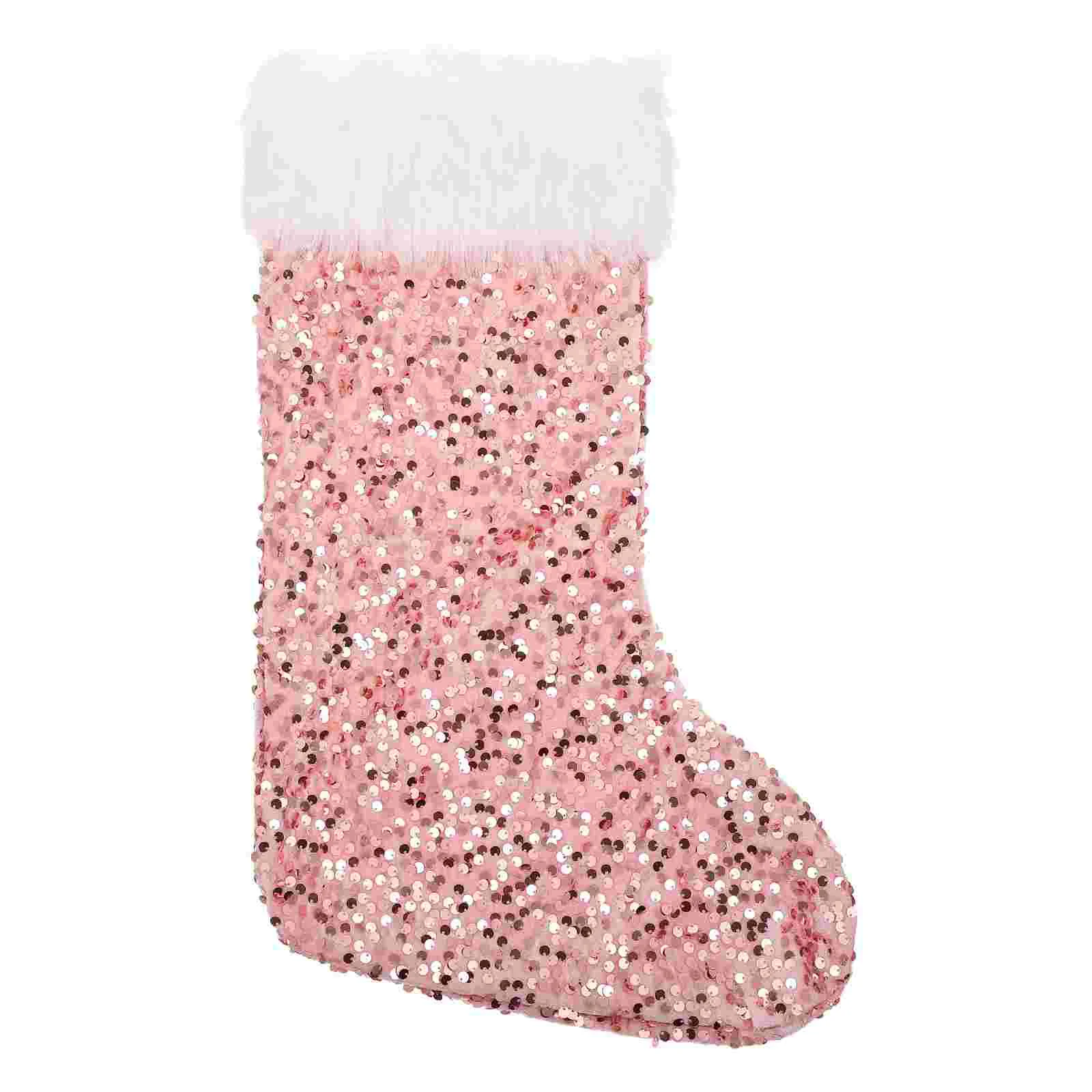 1pc Christmas Party Decoration Pendant Plush Sock Gift Bag for Home | Дом и сад