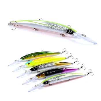 

Minnow Sinking jerk Fishing Lures 14.5cm 12.4g Artificial exciter trolling 3D eyes Tackle megabass trolling wobblers Crankbait