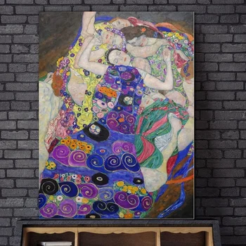 

gustav klimt carlitov Canvas Print Wall Art Home Decor Poster No Frame