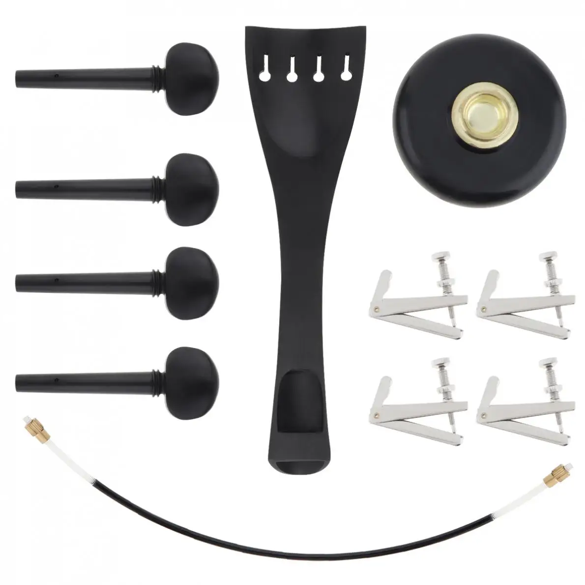 11 In 1 Set Universal Cello Accessories Kits Units Professional Ebony Musical Intruments Violoncello Parts Assembly Component | Спорт и