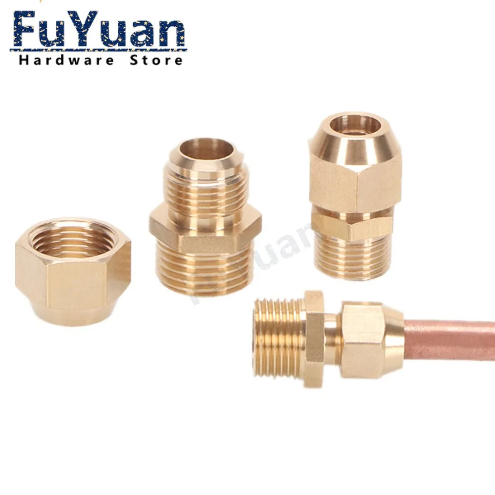 1/2" C x 3/8" Male NPT Threaded Copper Adapters 25 