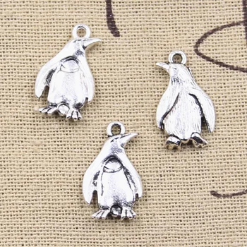

20pcs Charms Animal Penguin 20x12mm Antique Silver Color Pendants DIY Necklace Crafts Making Findings Handmade Tibetan Jewelry