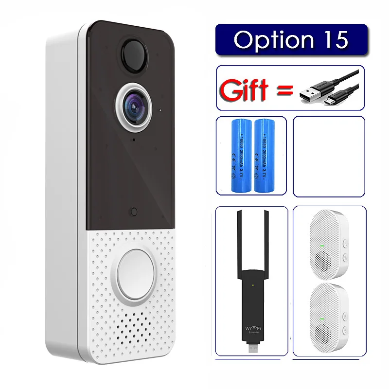 EKEN T8 IP67 Weatherproof Smart Video Doorbell Camera WIFI 1080P Visual Intercom Night Vision IP Door Bell PIR Wireless Cameras 