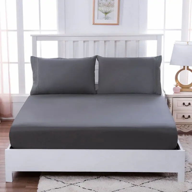 

Four-piece Bedding European Sanding Hotel Sheets Home Sheets And American Cotton Bed Simple Color