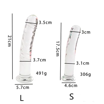 Pyrex Crystal Glass Dildo Realistic Penis Adult Game Sex Toys For Women And Men Gay Masturbation Fisting Dildo Anal Butt Plug 4