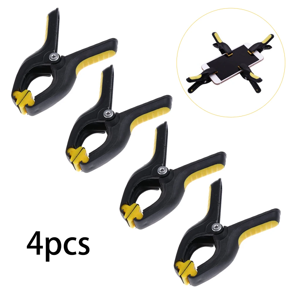 4pcs Cell Phone Screen Fixing Clamps Mobile Phones Plier Lcd Plastic
