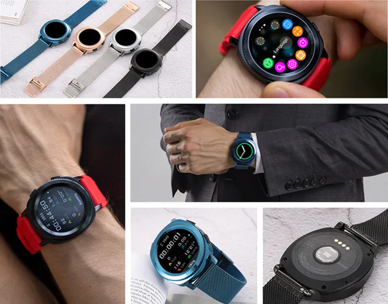 L2 Смарт часы Bluetooth вызова часы Фитнес трекер сердечный ритм Smartwatch IP68 Водонепроницаемый Bluetooth умные часы на системе Android