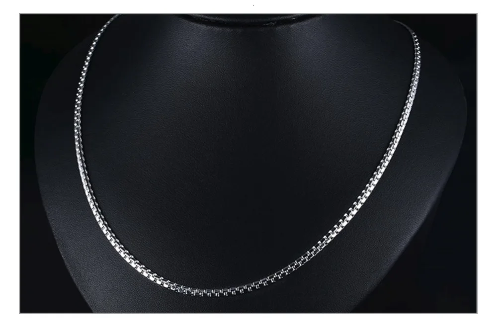 Vnox 2" цепочка на шею для мужчин классические простые мужские ювелирные изделия из нержавеющей стали 3 мм ширина Панк Рокки ювелирные изделия серебро золото цвет