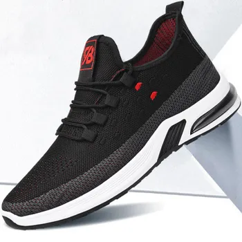 

2020 New Men Running Shoes Outdoor Lightweight Athletic Platform Sneaker Tennis Gray Breathable Casual