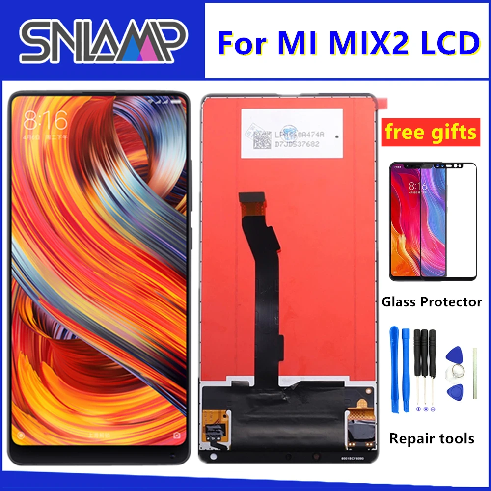 

5.99" Original LCD For XIAOMI Mi Mix 2 Display Touch Screen Digitizer Assembly With Frame For Mix 2S MIX2 LCD Screen Replacement