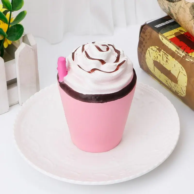 11CM Coffee Cup With Straw Squishy toys Kawaii Scent Slow Rising Squeeze Doll 634F