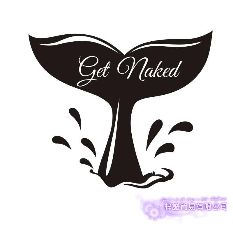 DCTAL Sexy Girl Mermaid Decal Beauty Body Naked Sticker Wall Bathroom Woman Girl Wall KTV Pub Bar Shop Sticker