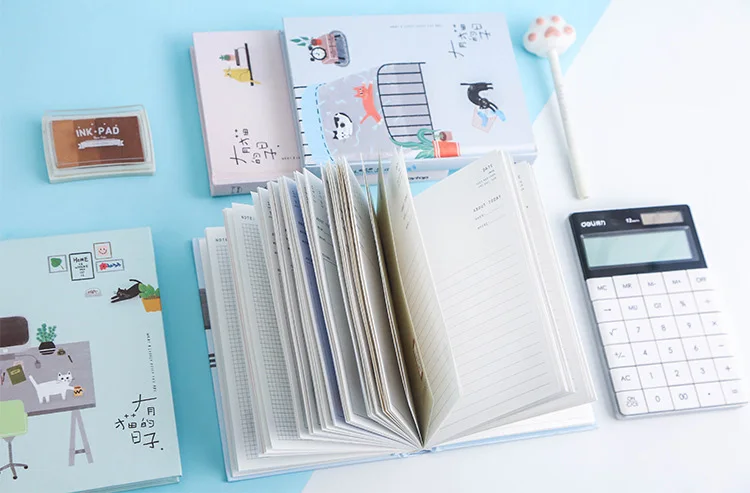 Organizador Pessoal, Pequeno Notebook Fresco, Plano de
