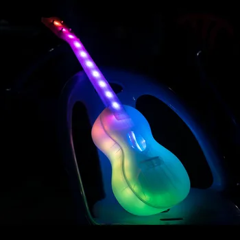 

23 Inch Luminous New Ukulele Concert Discoloured Smart Ukelele Travel Ukulele Anti-broken Polycarbonate Ukulele with Bag