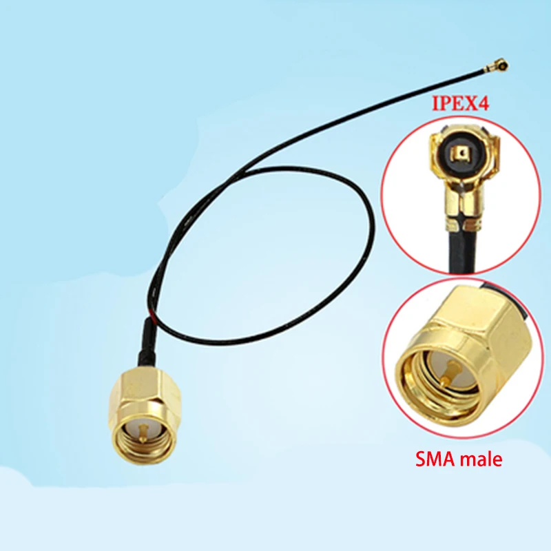 RF0.81 SMA male to MHF1 U.FL/IPX IPEX UFL Antenna WiFi Pigtail Cable 0.81mm for M2 interface 4G 5G module wireless network card |