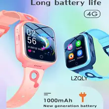 Montre connectée 4g GPS WiFi pour enfants, 1000mAh, avec suivi des appels vidéo, localisation, appel SOS, cadeaux 