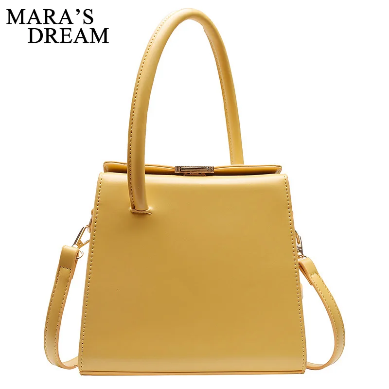  Mara's Dream 2019 New Solid Color Simple Women's Handbags Niche Fashion Handkerchief Women Bag Shou