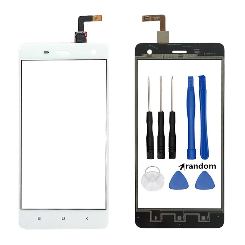 Netcosy для Xiaomi Mi 2 2S 3 4 4C 4S A1 5X сенсорный экран дигитайзер передняя внешняя стеклянная панель запасные части сенсорный экран и инструменты