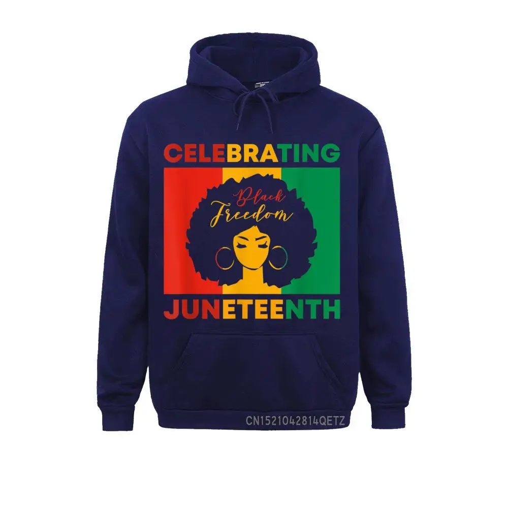 Celebrating Juneteenth Black Freedom African American Women T-Shirt__B13900 Sweatshirts for Men Long Sleeve Hoodies Discount Summer/Fall Sportswears Hip hop Celebrating Juneteenth Black Freedom African American Women T-Shirt__B13900navy