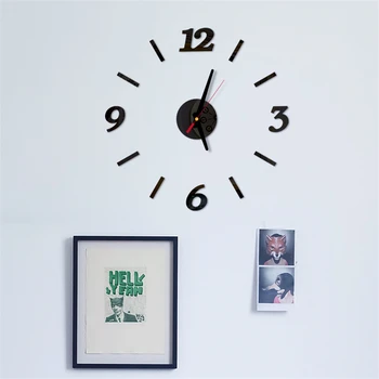 

Wall Clock Acrylic Diy Small Size Mirror Wall Clock 3d Modern Minimalist Clock Art Personality Wall Sticker Clock Modern Mute