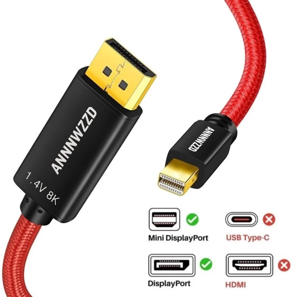 Mini Displayport To Displayport Cable 8k 60hz 4k 144hz Displayport 1 4 Bi Directional Transmission Displayport To Mini Dp Cable Aliexpress