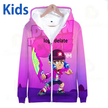 

Mr.P Max Kids Zipp Hoodie Game Star 3D Print Sweatshirt Tops Boys Girls Cartoon Star Tops Teen Clothes